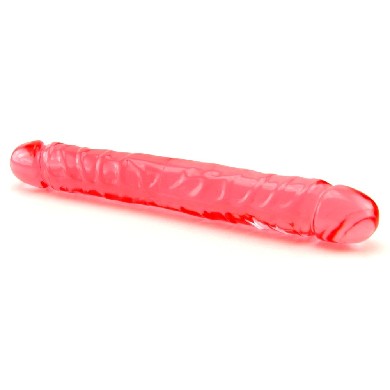 Jellies Jr Double Dong 12 Inch Pink