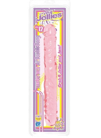 Jellies Jr Double Dong 12 Inch Pink