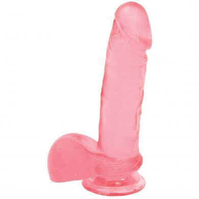 Ballsy Cock With Suction Cup 6in Pink