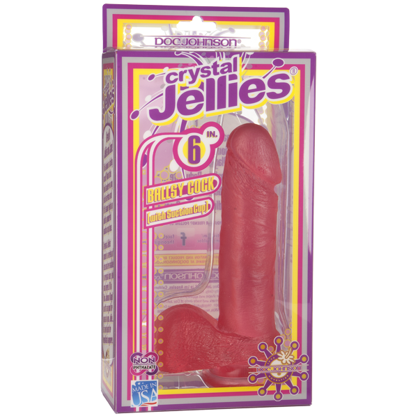 Ballsy Cock With Suction Cup 6in Pink