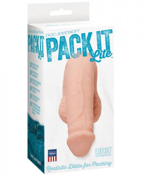 Pack It Lite Realistic Dildo For Packing White 4.8 Inch