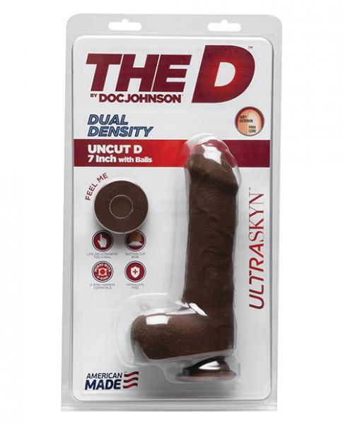 The D Uncut D 7" With Balls Ultraskyn Brown