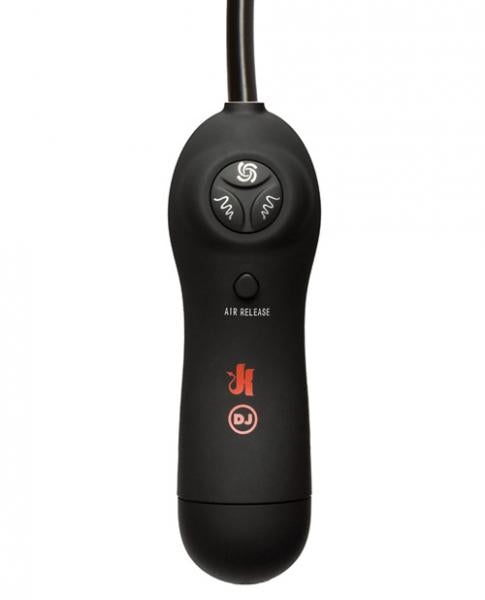 Kink Swell Auto Vibrating Nipple Sucker Cups Black