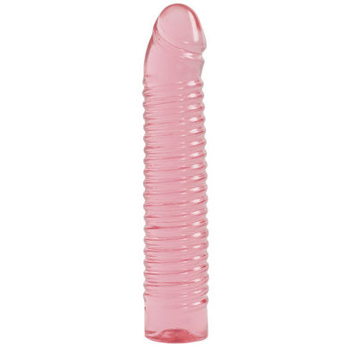 Vivid Ribbed Jellie Cock Sunrise Pink