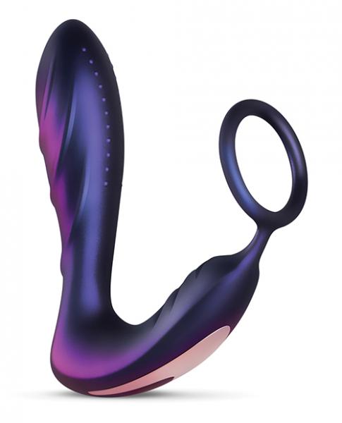 Hueman Black Hole Anal Vibrator W/Cock Ring Purple