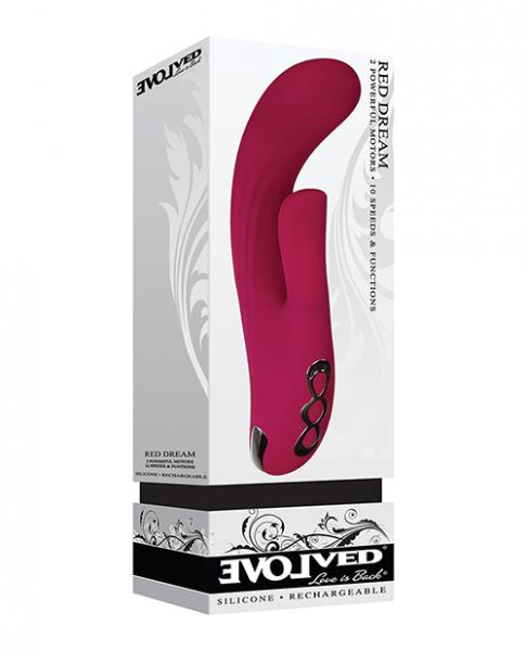 Evolved Red Dream Dual Stim Rabbit Vibrator