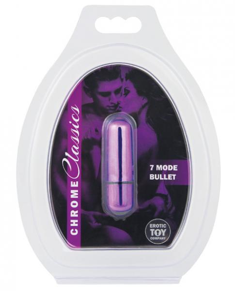 Etc Chrome Classics 7 Mode Bullet Vibrator Purple