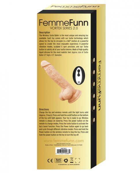 Femmefunn Wireless Turbo Baller 2.0 Beige Vibrator