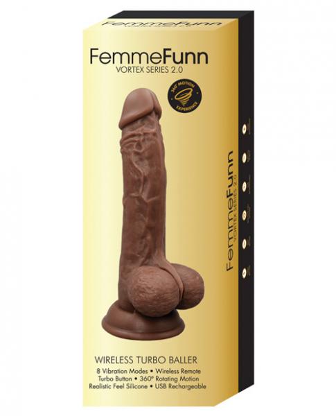 Femmefunn Wireless Turbo Baller 2.0 Brown Vibrator