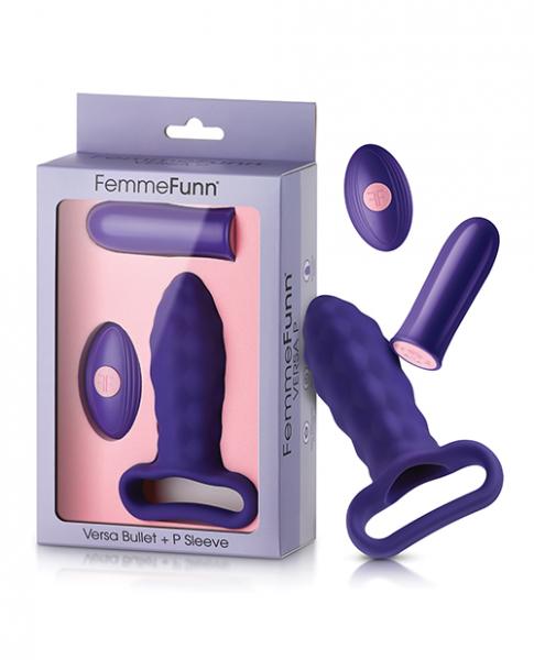 Femme Funn Versa Bullet W/Plug Sleeve Dark Purple