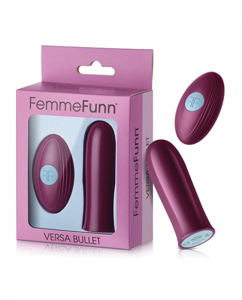 Femme Funn Versa Bullet W/Remote Dark Fuchsia