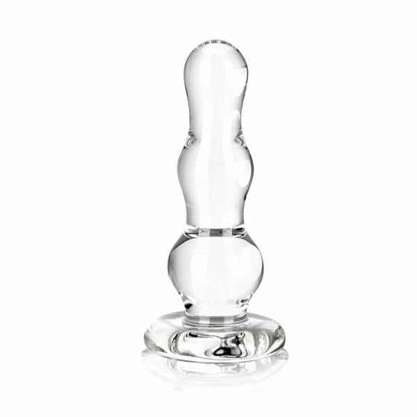 Glas 4 Inches Butt Plug Clear Glass