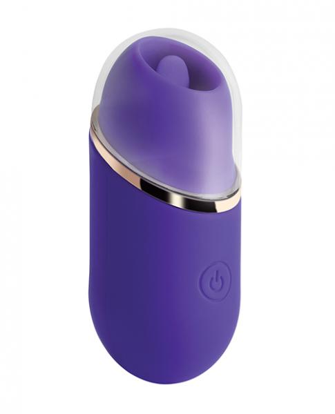 Abby Mini Clit Licking Vibrator Tongue Sex Toy Purple