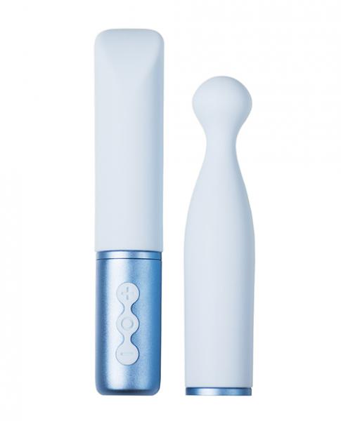 The Naughty Collection Interchangeable Heads Vibrator Blu Bundle