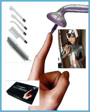 Kinklab Neon Wand Electrosex Kit (Purple)