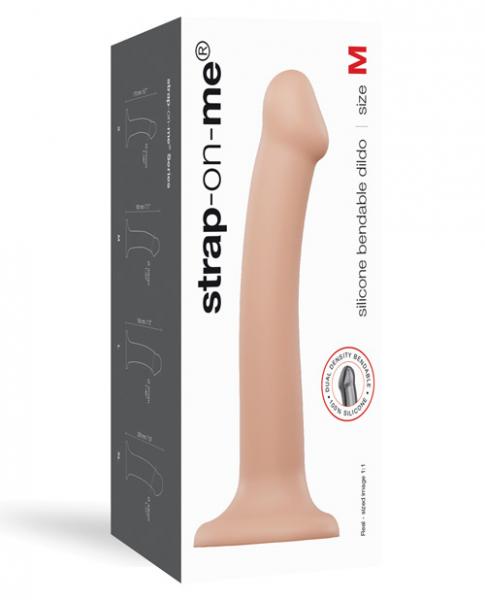 Strap On Me Silicone Bendable Dildo Medium Beige