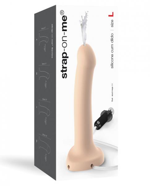 Strap On Me Silicone Cum Dildo Beige