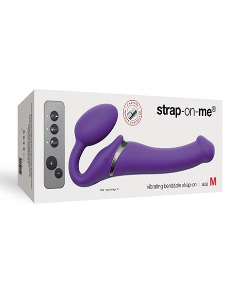 Strap On Me Vibrating Bendable M Strapless Strap On Purple