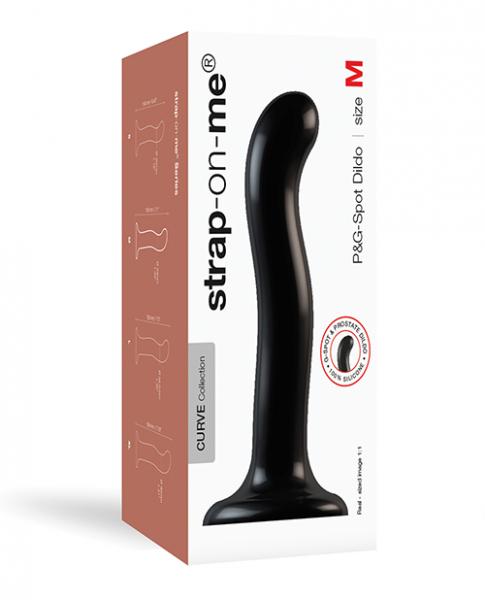 Strap On Me Silicone P&G Spot Dildo Medium Black