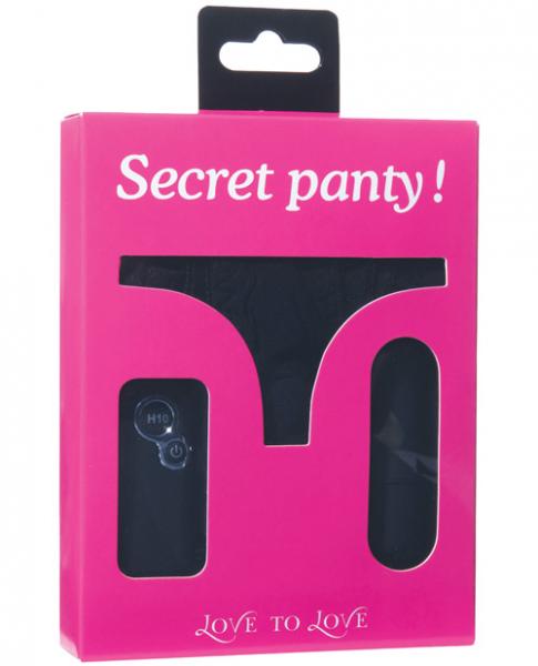 Secret Panty Vibrating Panty Black