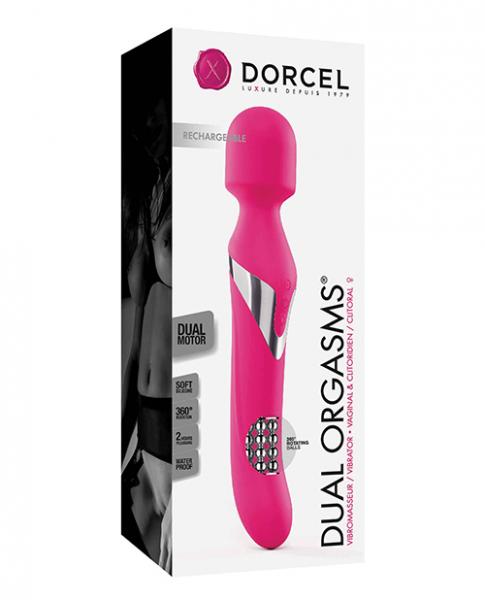 Dorcel Dual Orgasm Wand Magenta Pink Vibrator