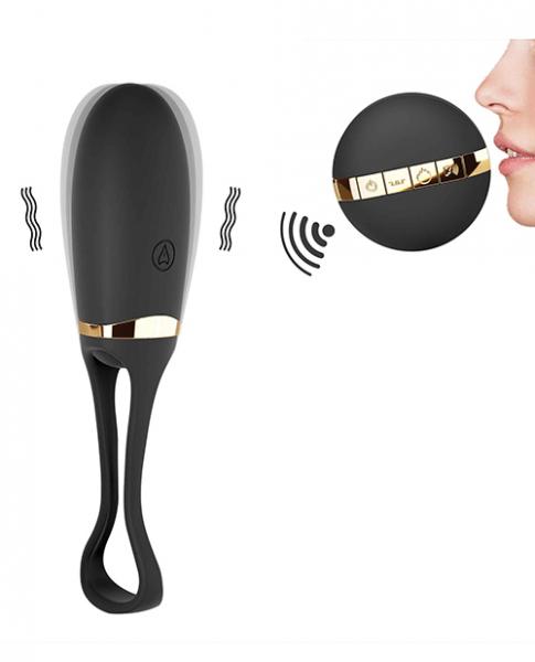 Dorcel Secret Delight Voice Control Egg Vibrator Black Gold