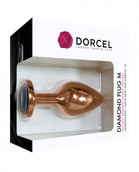 Dorcel Aluminium Bejeweled Diamond Plug Rose Gold Medium