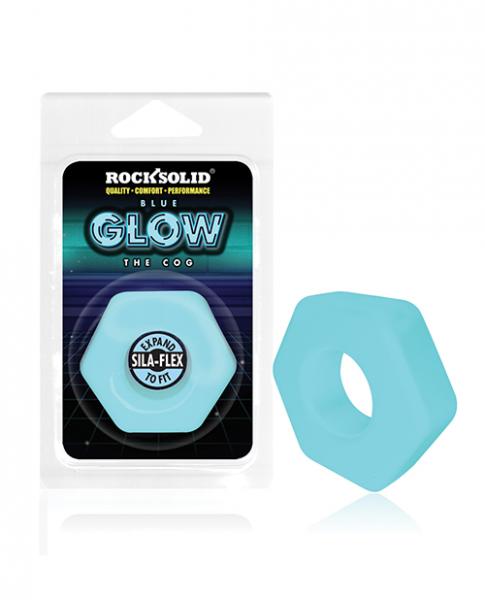 Rock Solid Glow In The Dark The Cog Ring Blue