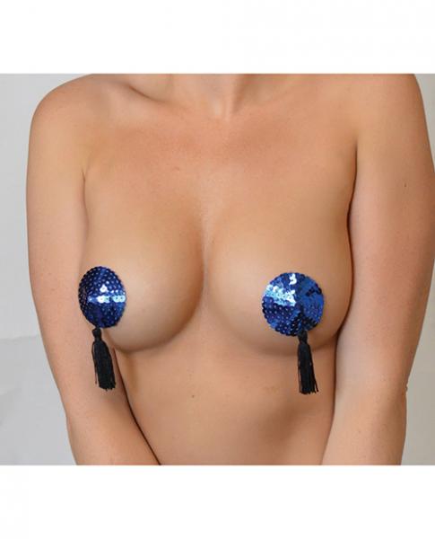 Minor Creations Sequin Pasties W/Tassel Royal