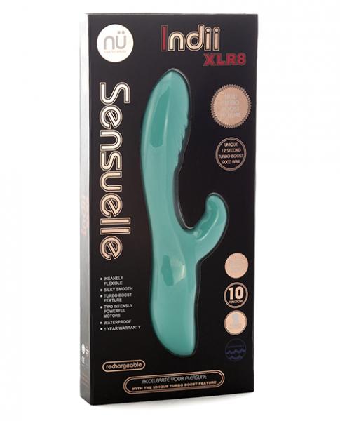 Sensuelle Indii Xlr8 Electric Blue Rabbit Vibrator