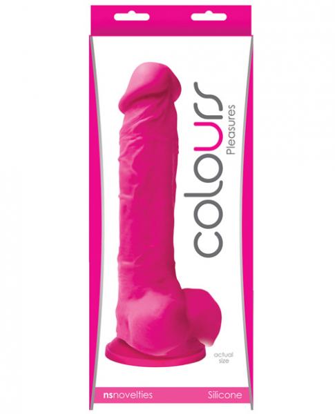 Colours Pleasures 8 Inches Silicone Dildo Pink