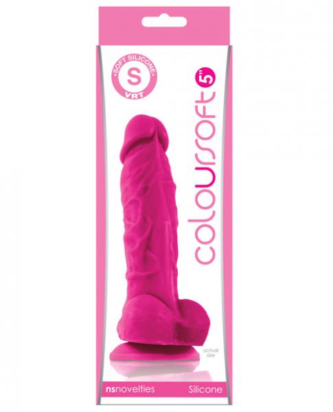 Colour Soft 5 Inches Silicone Soft Dildo Pink