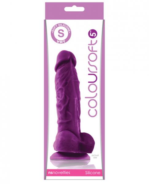 Coloursoft 5 Inches Silicone Soft Dildo Purple