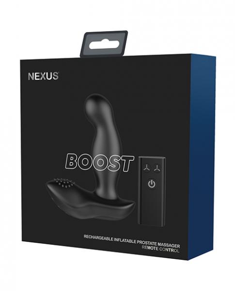 Nexus Boost Prostate Massager W/Inflatable Tip Black