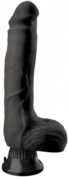 Real Feel No 7 9 Inches Vibrating Dildo Black