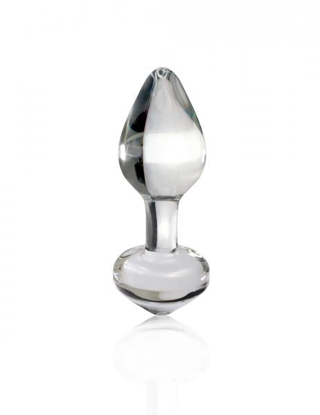 Icicles No 44 Glass Anal Plug 2.5 Inch Clear