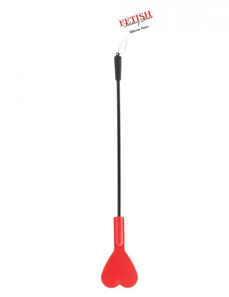 Silicone Heart Red Crop 28 Inches