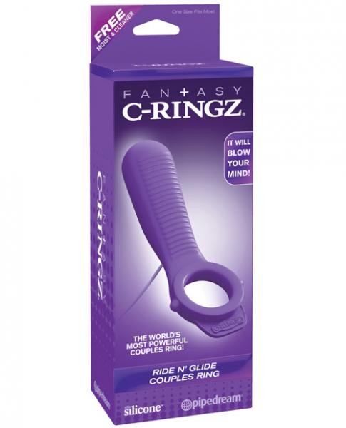 Fantasy C Ringz Ride N Glide Couples Ring Purple