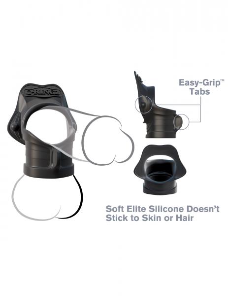 Fantasy C Ringz Rock Hard Ring & Ball Stretcher Black