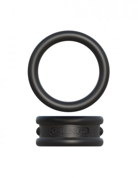Fantasy C Ringz Max Width Silicone Rings Black