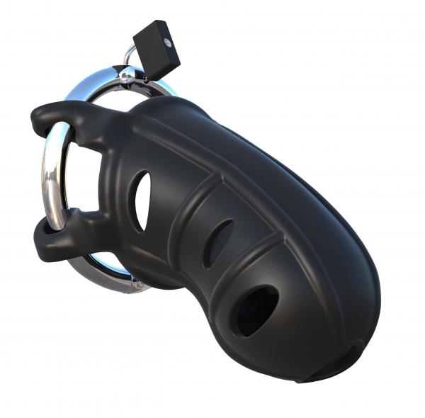 Fantasy C Ringz Hardcore Silicone Cock Blocker Black