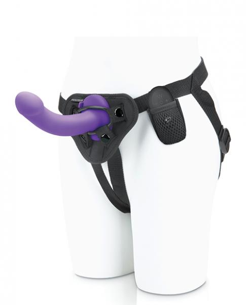 Pegasus 6 Inches Curved Peg Harness & Remote Set Purple