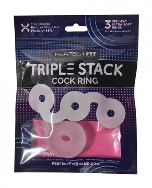 Perfect Fit Triple Donut Ring Clear