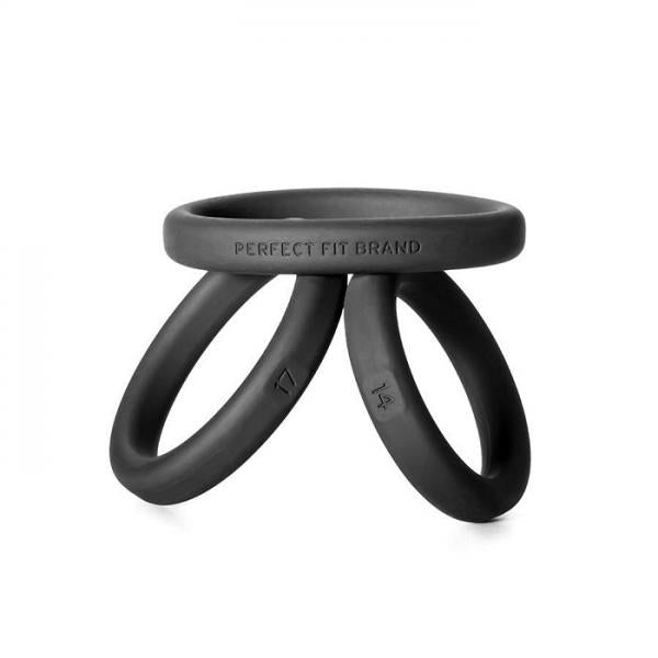 Xact Fit 3 Ring Kit S/M/L Black Silicone