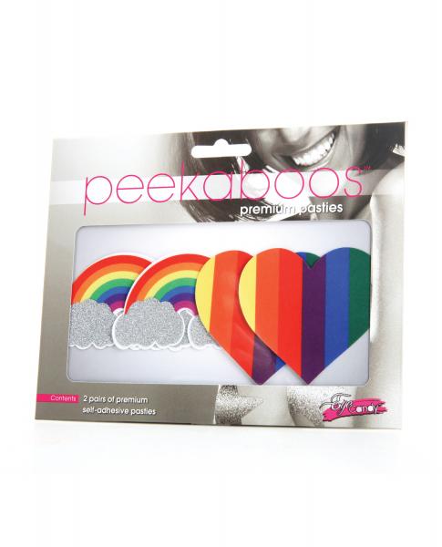 Peekaboos Pride Glitters Rainbows & Hearts Pack Of 2