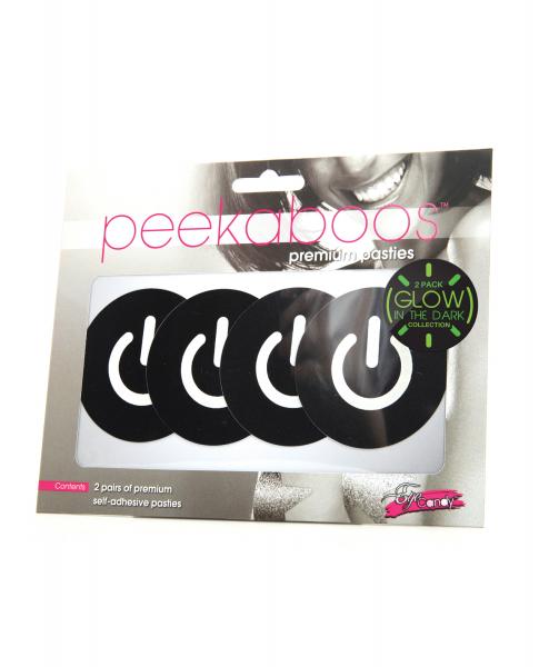Peekaboos Glow In The Dark Power Button Pack Of 2