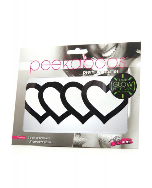 Peekaboo Glow In The Dark Hearts Pack Of 2
