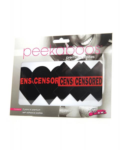 Peekaboos Censored Hearts & X Pack Of 2