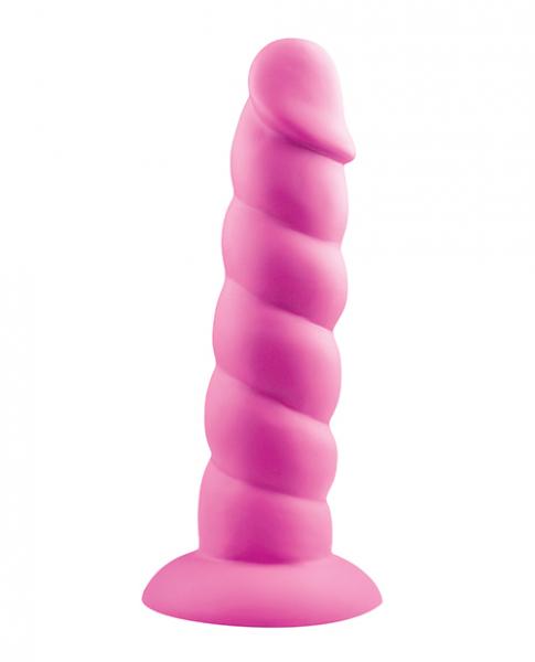 Rock Candy Suga Daddy 7" Silicone Dildo Pink