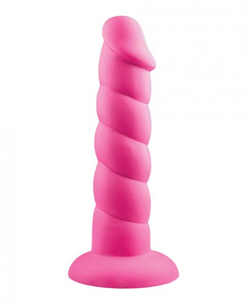 Rock Candy Suga Daddy 8" Silicone Dildo Pink